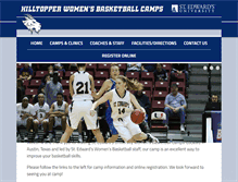 Tablet Screenshot of hilltopperwomensbasketballcamps.com